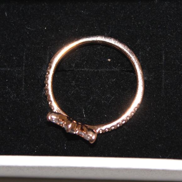 Pandora Sparkling Herbarium Cluster Ring Rose Gold Plated Size 56 (7.5) - Picture 9 of 16